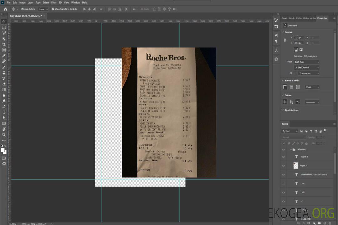Chèque de paiement du supermarché Roche Bros template